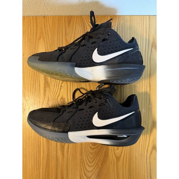 Nike GT Hustle 3 Basketball Shoes Black White ZoomX DV2913-004 Men’s Size 8 main image 4